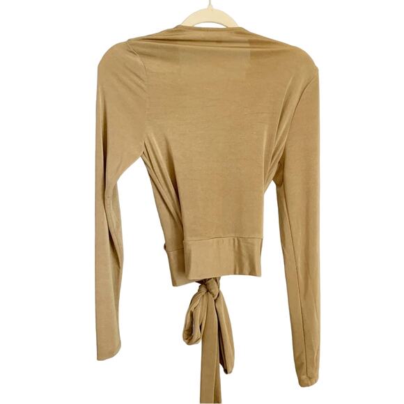 Good American Shimmer Wrap Top Medium NWT - Picture 3 of 6